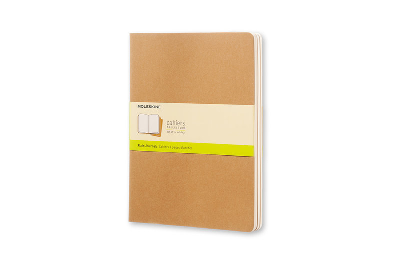 MOLESKINE Cahier Très Grand Format À Pages Blanches Marron Kraft