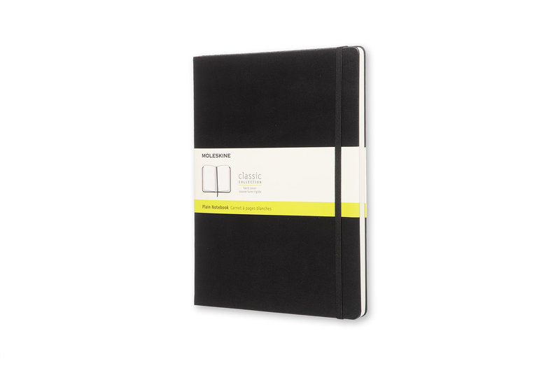 Carnet classique Moleskine, Papier blanc, 19 cm x 25 cm, 70 g/m² | 18586234