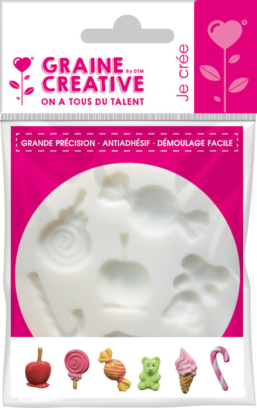 GRAINE CREATIVE Mini Moule Silicone Bonbons Ø 70Mm