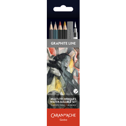 CARAN D'ACHE Set aquarelle Multitechniques - assortiment 13 pièces FSC