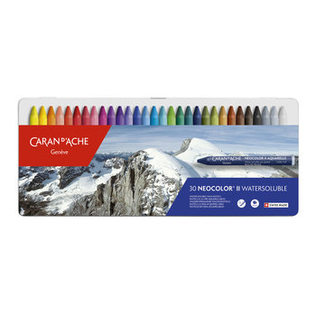 CARAN D'ACHE Pastels NEOCOLOR® II Boîte métal de 30 couleurs assorties