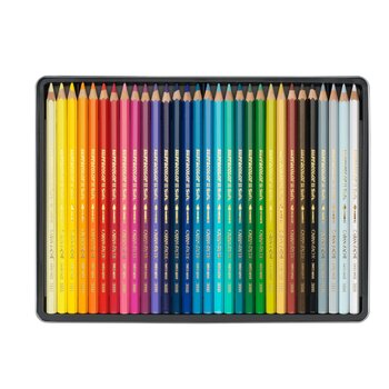 CARAN D'ACHE SUPRACOLOR® Soft Aquarelle Boîte métal de 30 crayons de couleurs