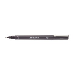 UNI-BALL Stylo Pointe Calibrée 0.1Mm Uni Pin Gris Foncé