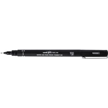 UNI-BALL Stylo Pointe Calibree 0.4mm Uni Pin Noir
