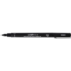 UNI-BALL Stylo Pointe Calibree 0.1mm Uni Pin Noir