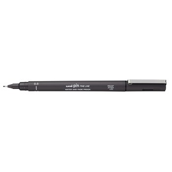 UNI-BALL Stylo Pointe Calibrée 0.5Mm Uni Pin Gris Foncé