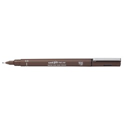 UNI-BALL Stylo Pointe Calibrée 0.5Mm Uni Pin Sépia