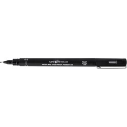 UNI-BALL Stylo Pointe Calibree 0.6mm Uni Pin Noir
