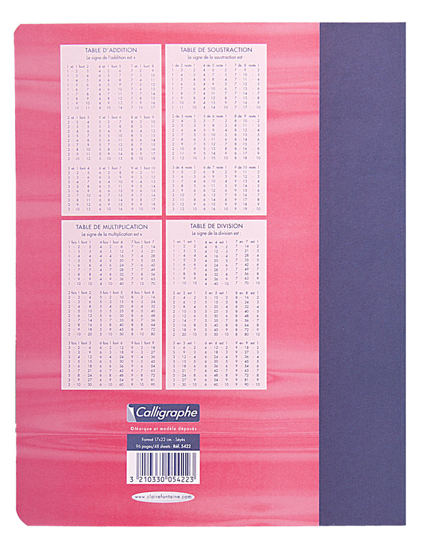 Calligraphe 7000 - Cahier de brouillon - 17 x 22 cm - 48 pages - grands  carreaux (Seyes) Pas Cher