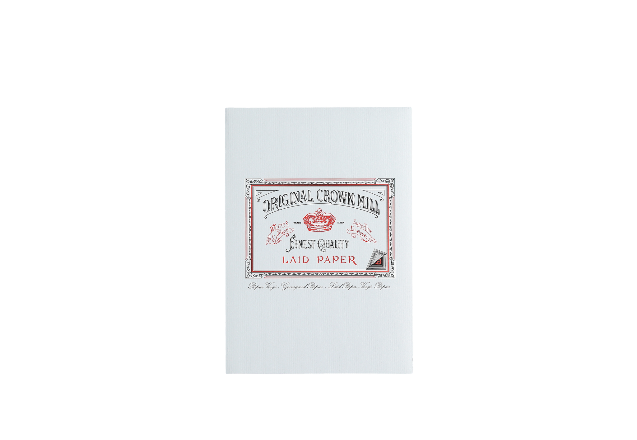 CROWN MILL Bloc Corres. 50 Feuilles A5 Vergé Blanc 100 G.