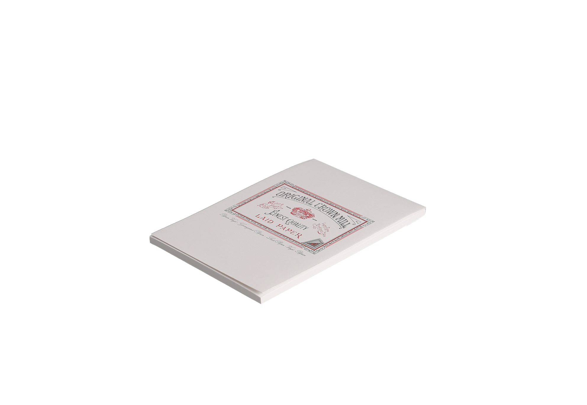 CROWN MILL Bloc Corres. 50 Feuilles A5 Vergé Blanc 100 G.