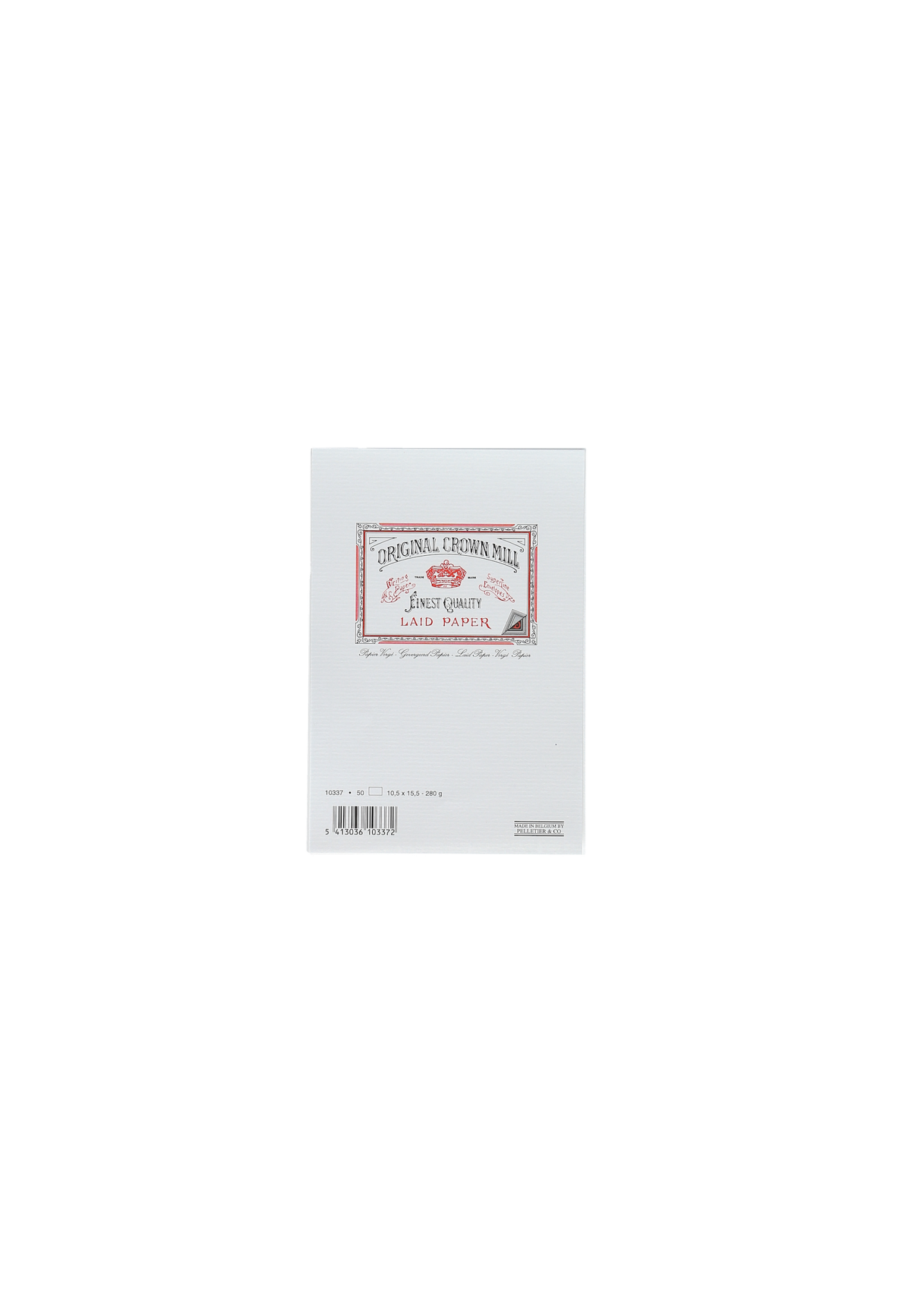 CROWN MILL 50 Cartes 10,5X15,5 Vergé Blanc 280 G.