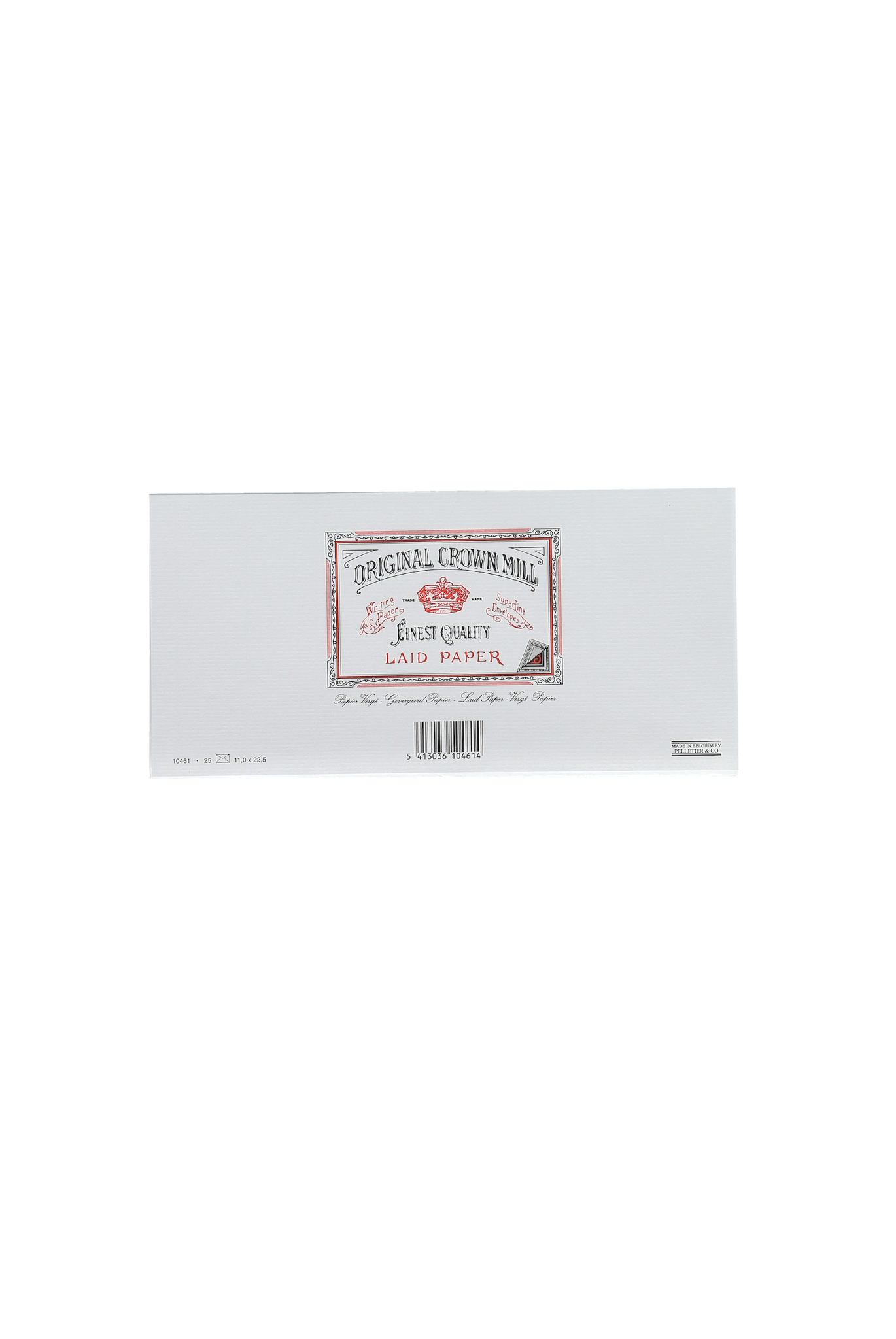 CROWN MILL 25 Env. 11,0X22,5 Dbl Blc Vergé Blanc 100 G.