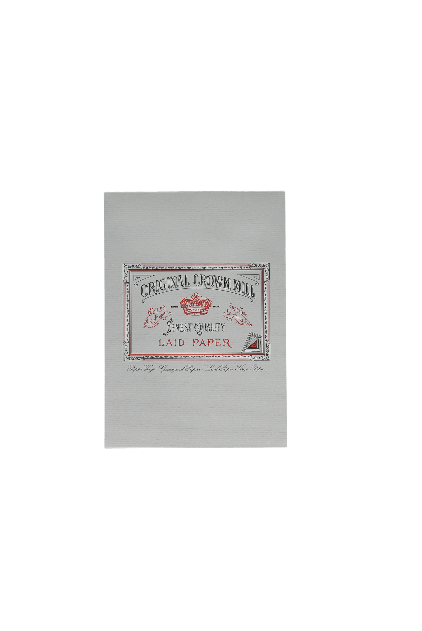 CROWN MILL Bloc Corres. 50 Feuilles A5 Vergé Gris 100 G.
