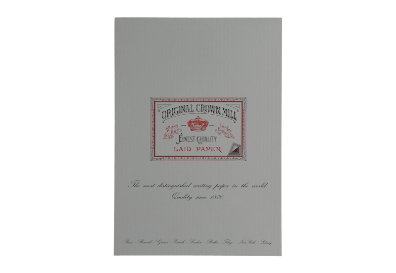 CROWN MILL RAMETTE 50 FEUILLES A4 VERGÉ BLANC 160 g. - Papeterie Michel