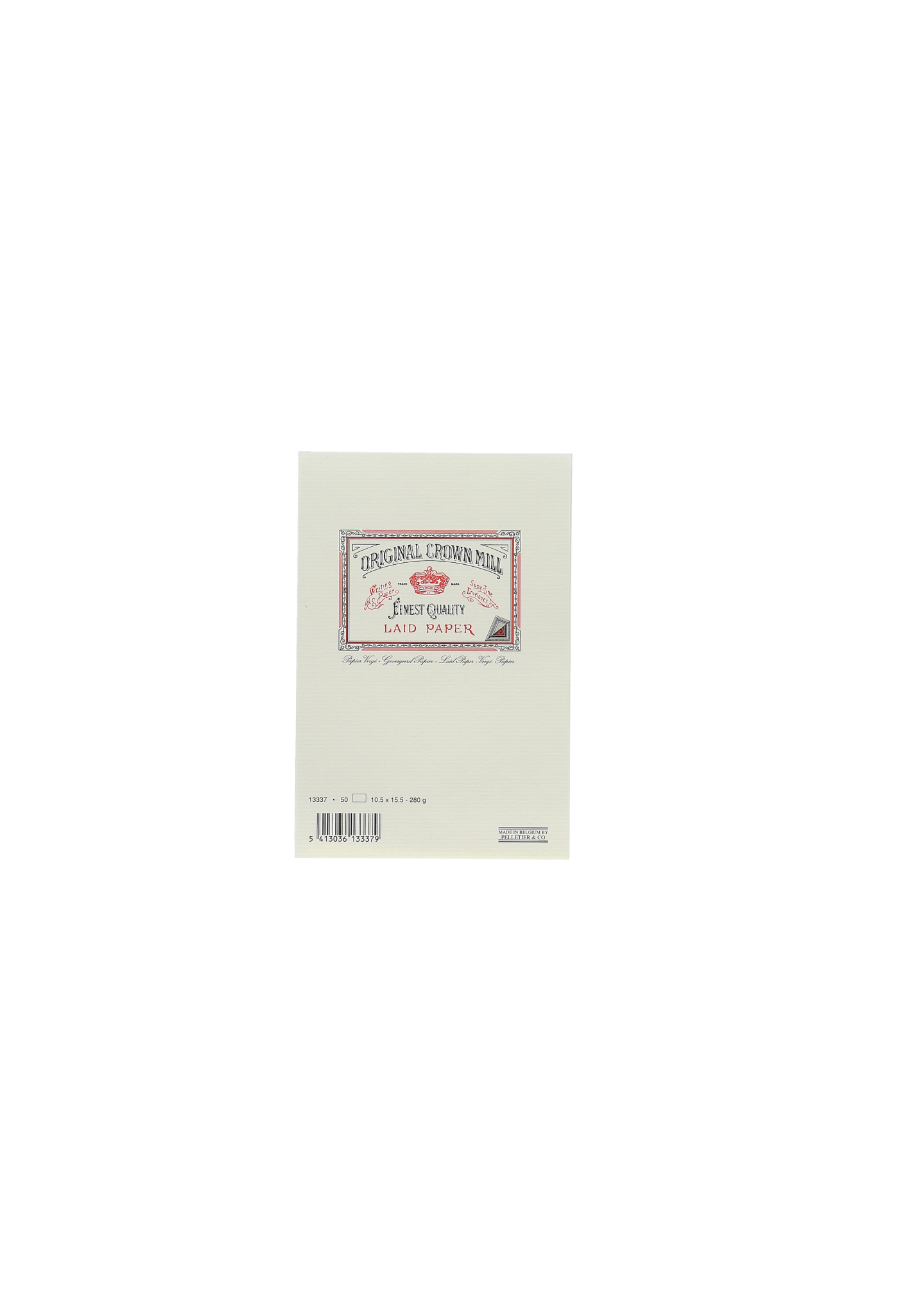 CROWN MILL 50 Cartes 10,5X15,5 Vergé Crème 280 G.