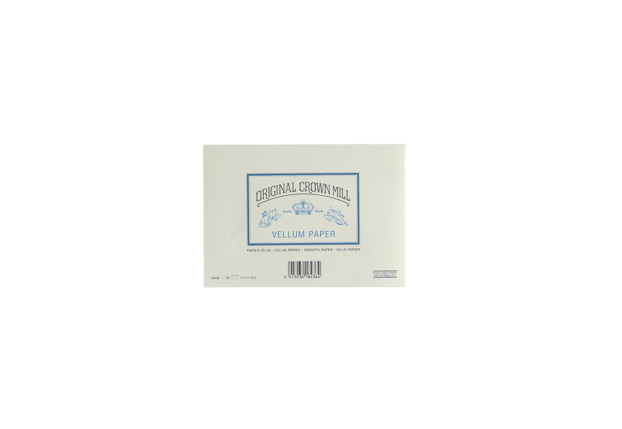 CROWN MILL 25 Env. 11,4X16,2 Dbl Blc Vélin Crème 120 G.