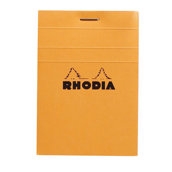 CLAIREFONTAINE Bloc Agrafé Rhodia Orange N°11 7,4X10,5 Cm 80 Feuillets Petits Carreaux 5X5 80 G