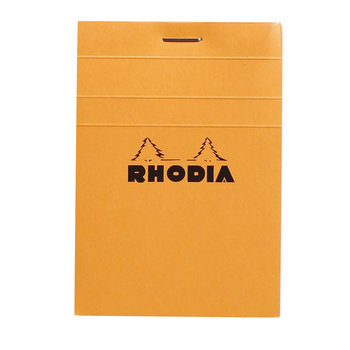 RHODIA Bloc Agrafé Rhodia Orange N°11 7,4X10,5 Cm 80 Feuillets Petits Carreaux 5X5 80 G