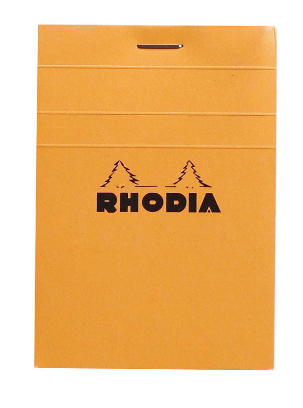 CLAIREFONTAINE RHODIA Orange Bloc agrafé N°11 quadrillé 5/5 80f 80g