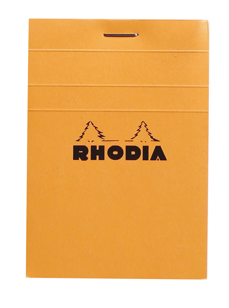 RHODIA Bloc Agrafé Rhodia Orange N°11 7,4X10,5 Cm 80 Feuillets Petits Carreaux 5X5 80 G