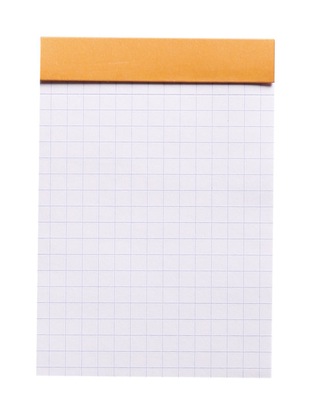 CLAIREFONTAINE Bloc Agrafé Rhodia Orange N°11 7,4X10,5 Cm 80 Feuillets Petits Carreaux 5X5 80 G