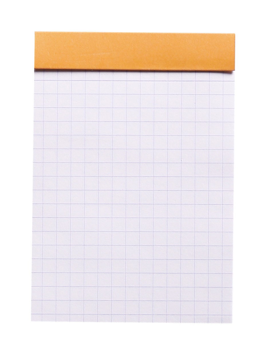 RHODIA Bloc Agrafé Rhodia Orange N°11 7,4X10,5 Cm 80 Feuillets Petits Carreaux 5X5 80 G
