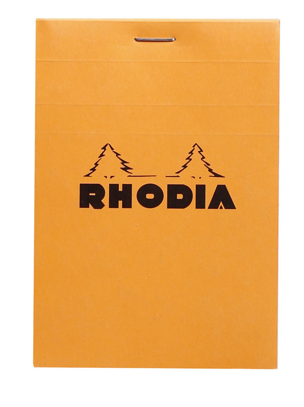 CLAIREFONTAINE RHODIA Orange Bloc agrafé N°12 quadrillé 5/5 80f 80g