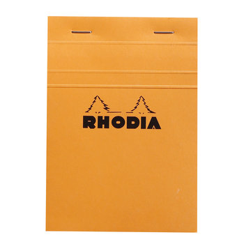 CLAIREFONTAINE Bloc Agrafé Rhodia Orange N°13 10,5X14,8 Cm 80 Feuillets Petits Carreaux 5X5 80 G