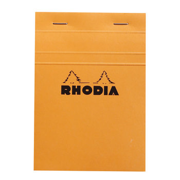 RHODIA Orange Bloc agrafé N°13 A6 80f quadrillé 5/5 80g