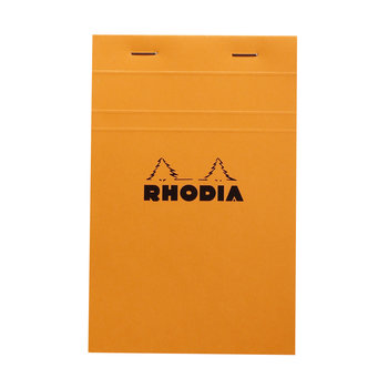 CLAIREFONTAINE Bloc Agrafé Rhodia Orange N°14 11X17 Cm 80 Feuillets Petits Carreaux 5X5 80 G