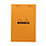 CLAIREFONTAINE Bloc Agrafé Rhodia Orange N°14 11X17 Cm 80 Feuillets Petits Carreaux 5X5 80 G