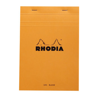 CLAIREFONTAINE RHODIA Orange Bloc agrafé N°16 14,8x21cm 80F uni 80g