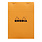 CLAIREFONTAINE Bloc Agrafé Rhodia Orange N°16 14,8X21 Cm 80 Feuillets Petits Carreaux 5X5 80 G