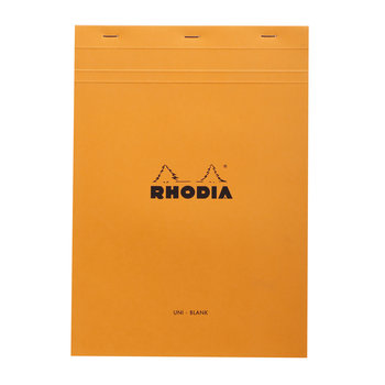 RHODIA Bloc agrafé Rhodia ORANGE N°18 21x29,7 cm 80 feuillets uni 80g