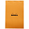 CLAIREFONTAINE Bloc Agrafé Rhodia Orange N°19 21X31,8 Cm 80 Feuillets Petits Carreaux 5X5 80 G