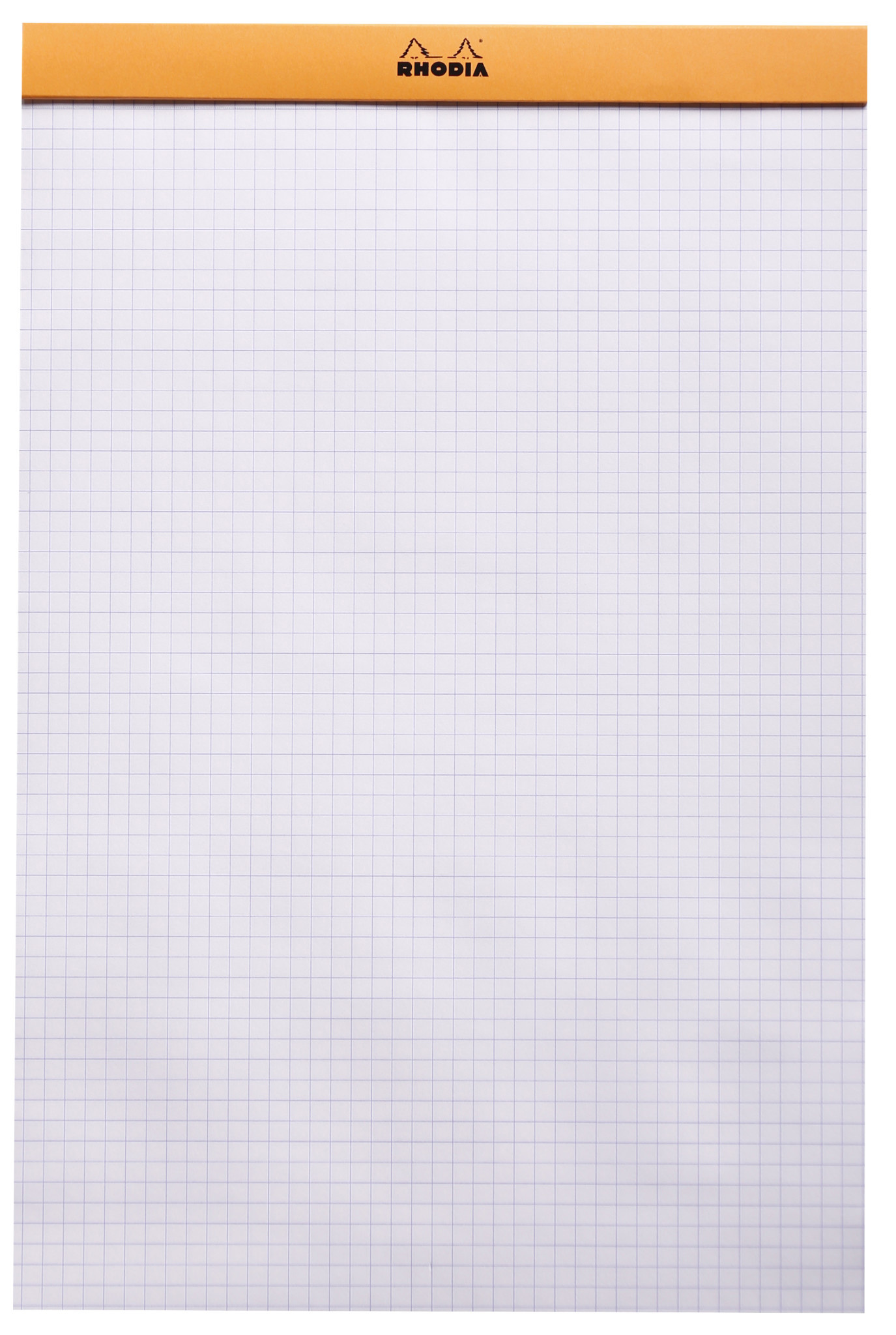 RHODIA Bloc Agrafé Rhodia Orange N°19 21X31,8 Cm 80 Feuillets Petits Carreaux 5X5 80 G