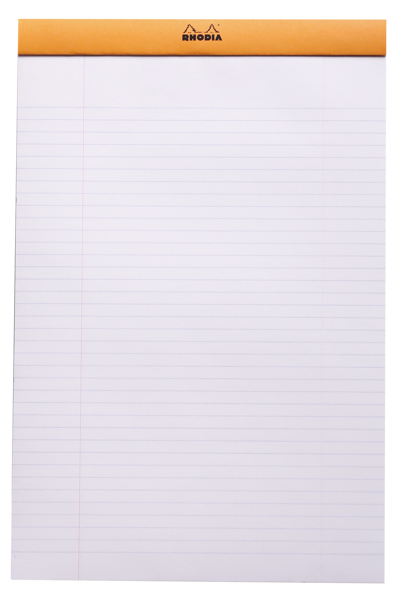 RHODIA Bloc Agrafé Rhodia Orange N°19 21X31,8 Cm 80 Feuillets Ligné Avec Marge 80 G