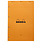 CLAIREFONTAINE Bloc Agrafé Rhodia Orange N°20 21X31,8 Cm Seyès 80 Feuillets Perforation 4 Trous 80 G