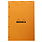 CLAIREFONTAINE Bloc Agrafé Rhodia Orange N°20 21X31,8 Cm Petits Carreaux 5X5 80 Feuillets Perforation 4 Trous 80 G