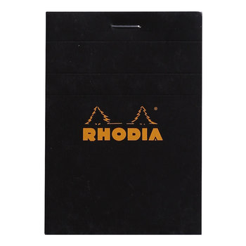 CLAIREFONTAINE Bloc Agrafé Rhodia Black N°11 7,4X10,5 Cm 80 Feuillets Petits Carreaux 5X5 80 G