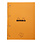 CLAIREFONTAINE RHODIA Orange Bloc agrafé sur coté 80f ligné +4tr