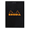 CLAIREFONTAINE Bloc Agrafé Rhodia Black N°12 8,5X12 Cm 80 Feuillets Petits Carreaux 5X5 80 G