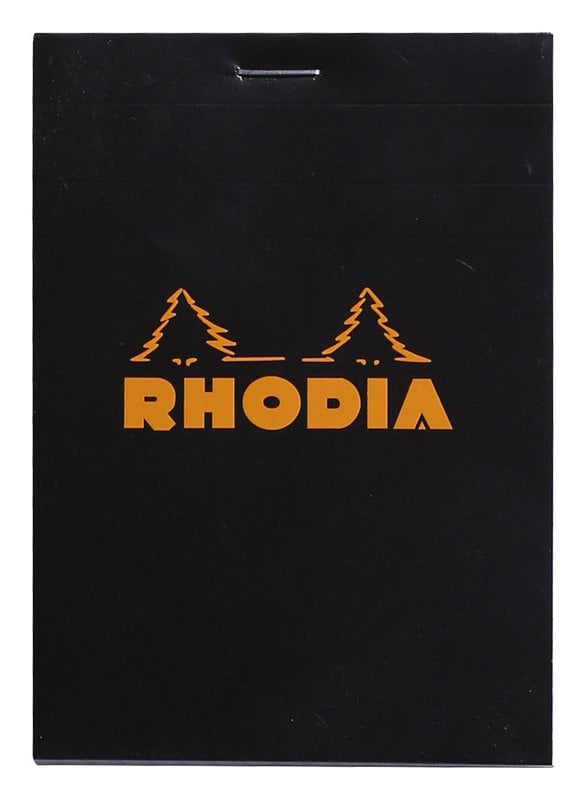 CLAIREFONTAINE RHODIA Noir Bloc agrafé N°12 80f quadrillé 5/5 80g