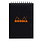 CLAIREFONTAINE RHODIA NOIR NotePad reliure intégrale A6 80F quadrillé 5/5 80g