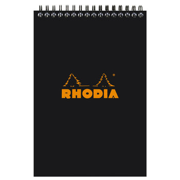 CLAIREFONTAINE RHODIA NOIR NotePad reliure intégrale A5 80F quadrillé 5/5 80g