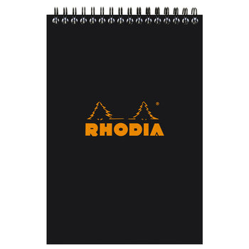 RHODIA Bloc Reliure Intégrale Rhodia Classic Black 14,8X21 Cm 80 F Petits Carreaux 5X5 Microperforé 80 G