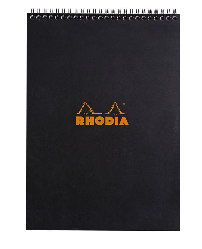 Rhodia Clairefontaine Bloc-notes à reliure intégrale RHODIA orange