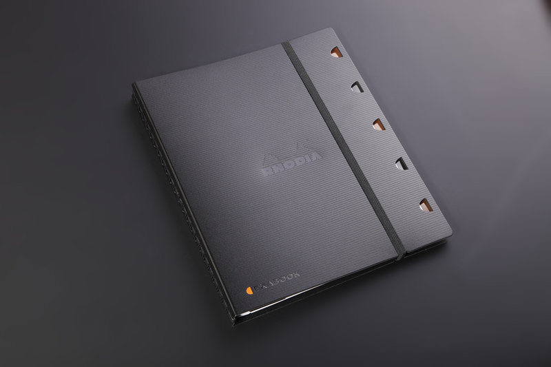 CLAIREFONTAINE Exabook Rhodiactive Rechargeable Reliure Intégrale A4+ 160 Pages Ligné Avec Marge Et Cadre En-Tête 80 G