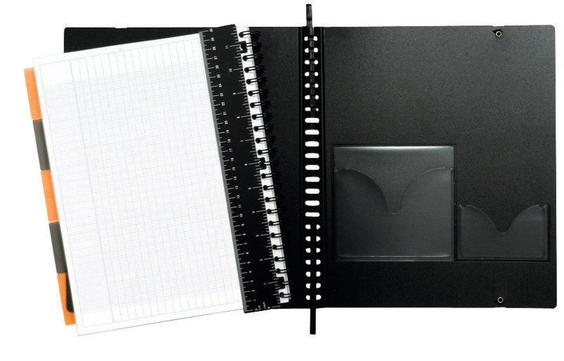 CLAIREFONTAINE RHODIA ExaBook A4+ grands carreaux et marge 160p +4tr